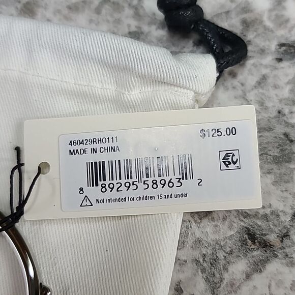 COACH Stone Heart Charm Bangle Bracelet NWT - Picture 7 of 11